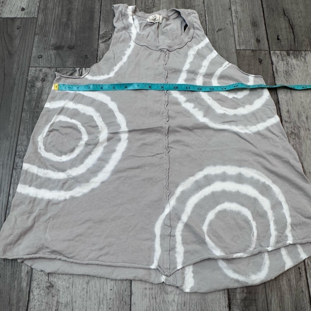 Anthropologie T.la Womens White Gray Tie Dye Muscle Tank Small - Picture 2 of 6